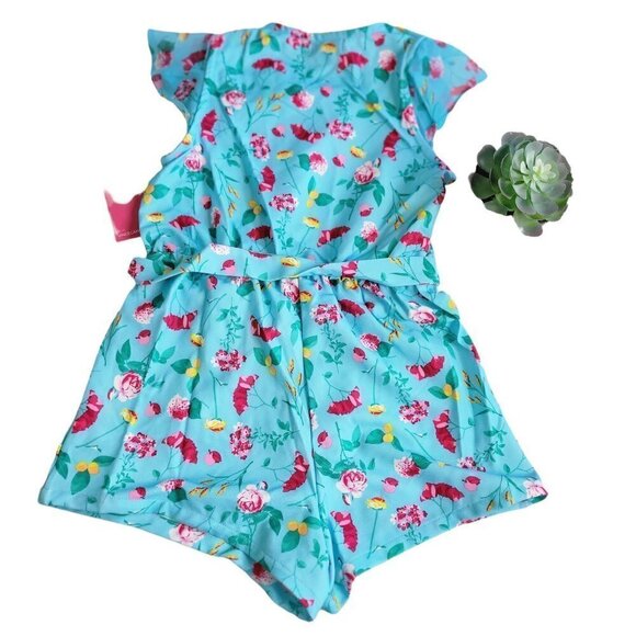 Vince Camuto Girls Floral Romper Little Girls Size 6X - Picture 2 of 8